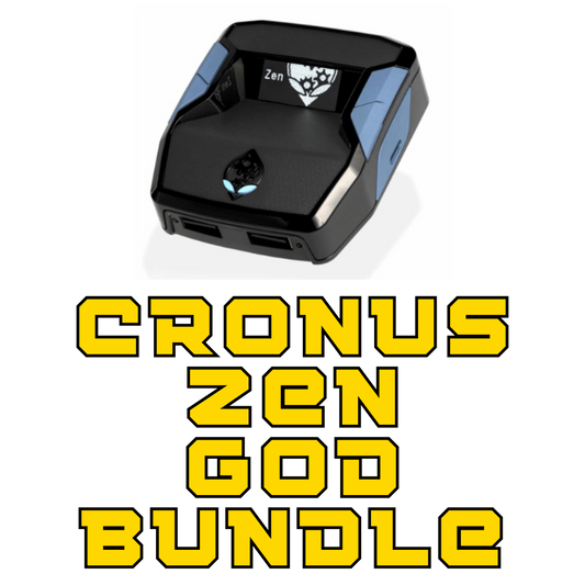 Cronus Zen God Bundle – Ultimate gaming package with a used Cronus Zen, essential accessories, and pre-loaded GamePacks for Xbox, PlayStation, and PC.