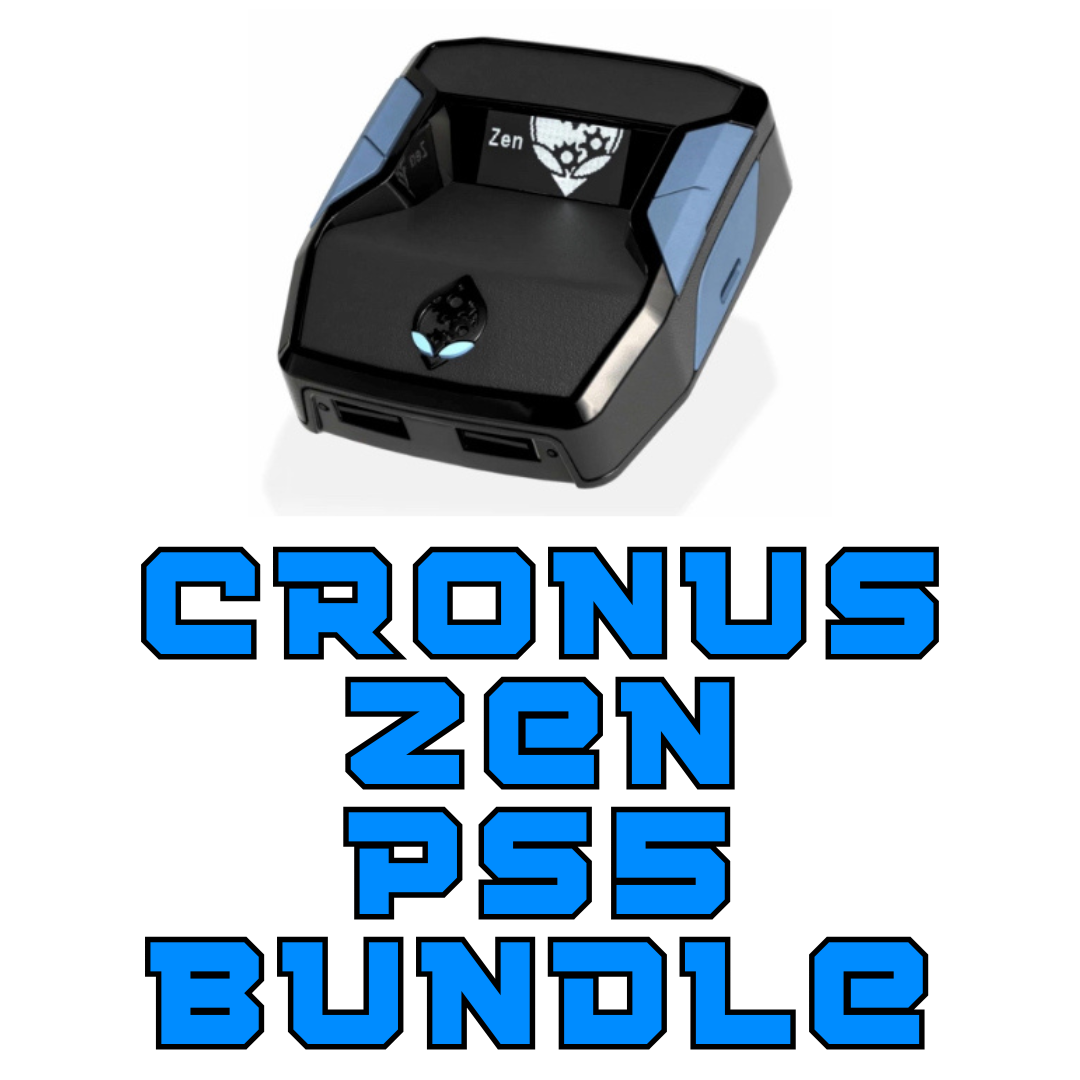 Cronus Zen PS5 Bundle – Complete setup for PlayStation 5 with a used Cronus Zen, ZenLink adapter, and essential accessories for seamless gaming.