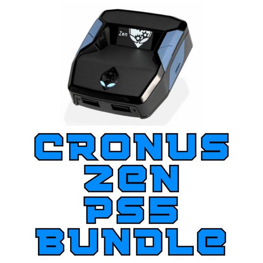 Cronus Zen PS5 Bundle – Complete setup for PlayStation 5 with a used Cronus Zen, ZenLink adapter, and essential accessories for seamless gaming.